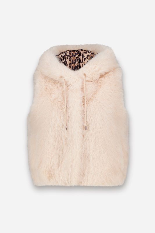 PRINCESS GOES HOLLYWOOD Hooded Faux Fur Vest 261126800 Birch