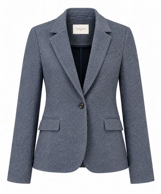CIRCOLO Giacca Slim Fit Felpa “S.Print” Blazer FD4134 Blue