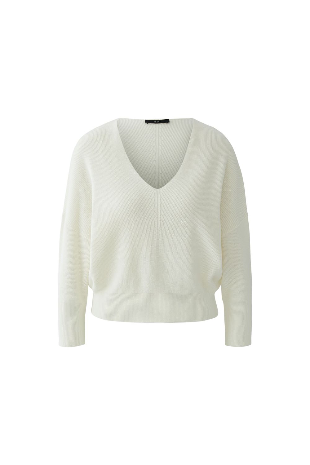 ​  OUI V-Neck Sweater Gardenia 97918