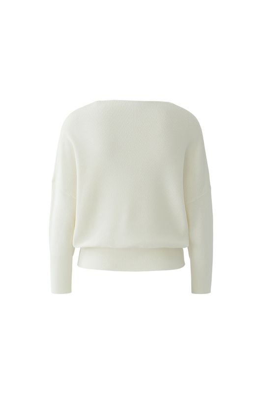 ​  OUI V-Neck Sweater Gardenia 97918