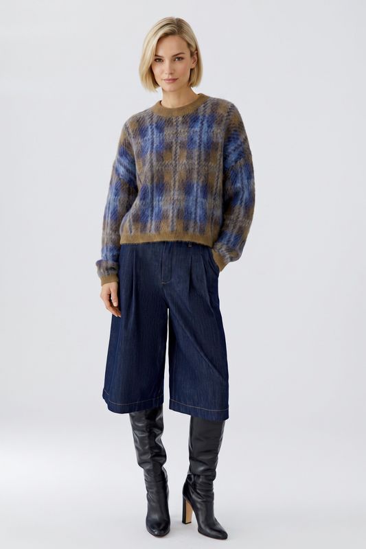 OUI Checked Sweater 98060