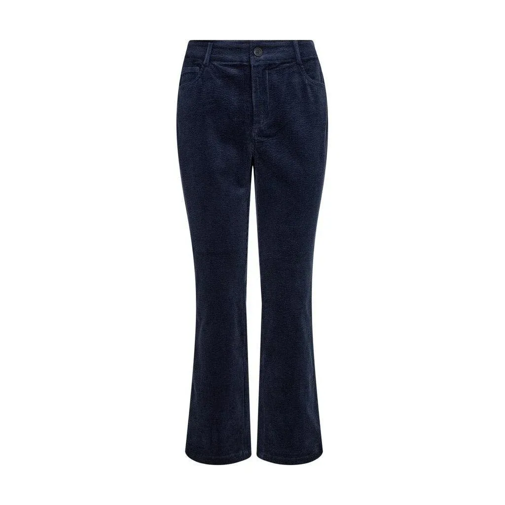 MOS MOSH MMAshley Jess Corduroy Flared Pants 184400 Navy Blazer