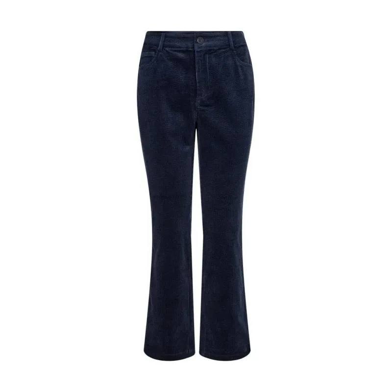 MOS MOSH MMAshley Jess Corduroy Flared Pants 184400 Navy Blazer
