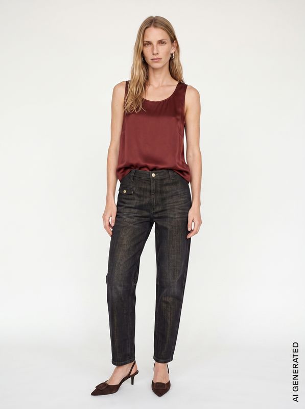 MOS MOSH MMAymen Chino Shimmer Jeans Black 184860