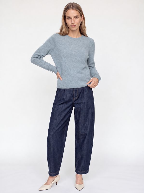 MOS MOSH MMMape Sophia Crewneck Sweater 183530 Lead