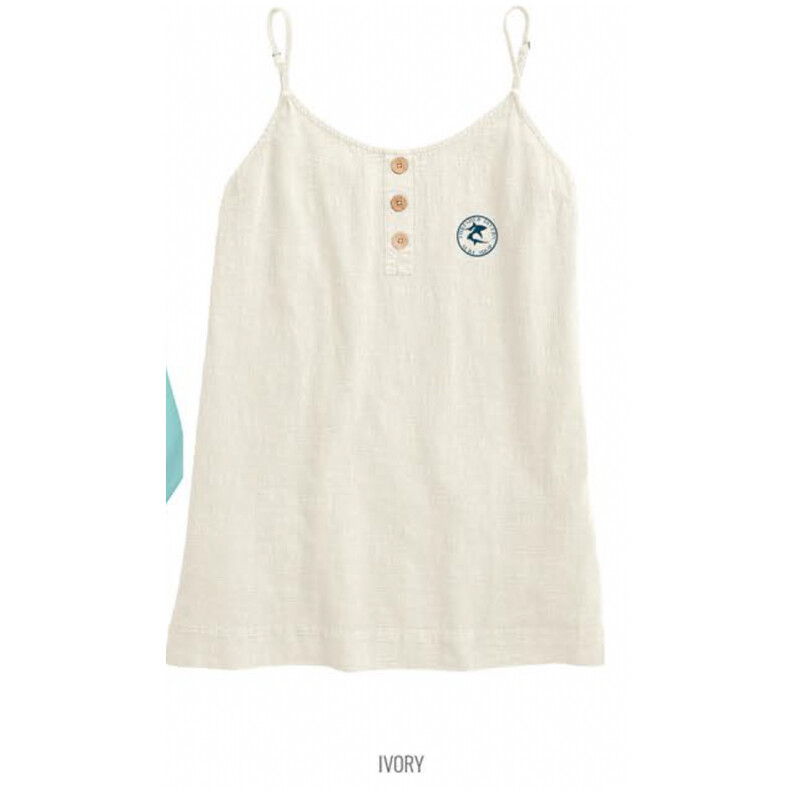 3-Button Dress Ivory - Logo