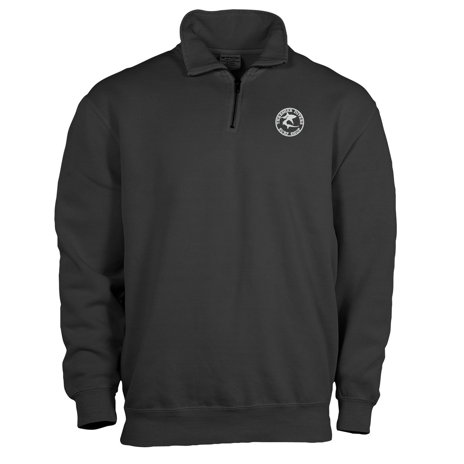 1/4 Zip Pullover, Colour: Charcoal, Size: SM
