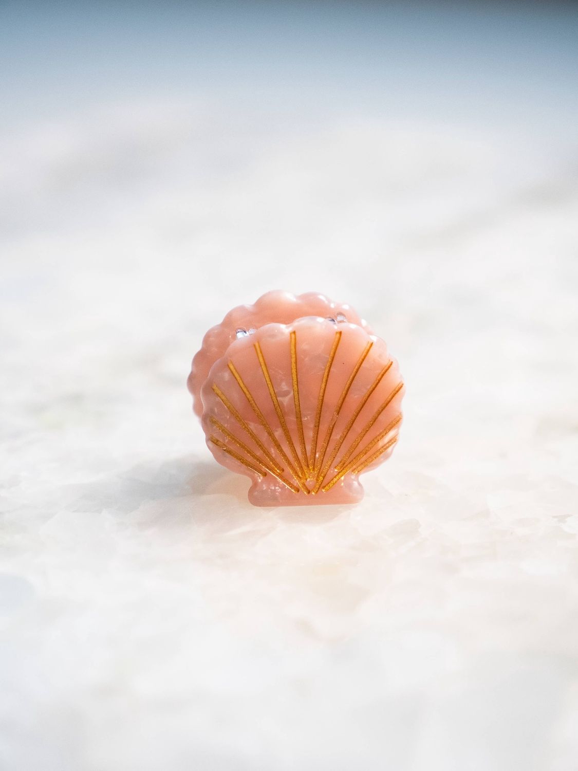 Mini  Scallop Shells Claw Clips, Color: P