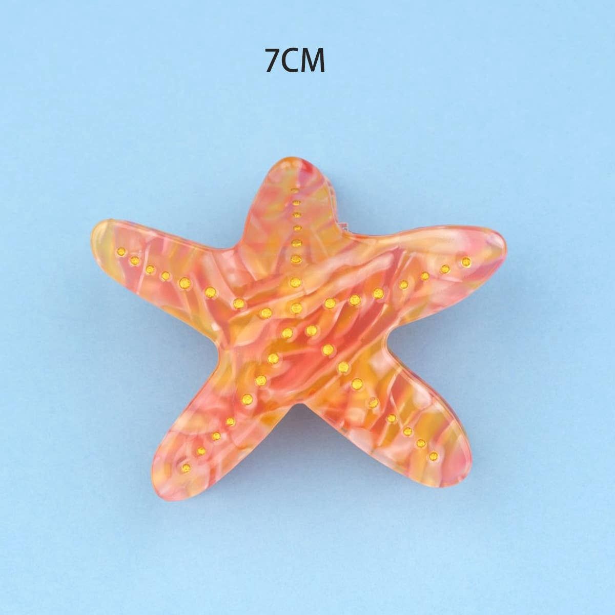 Aquatic Life Claw Clip, Color: Starfish
