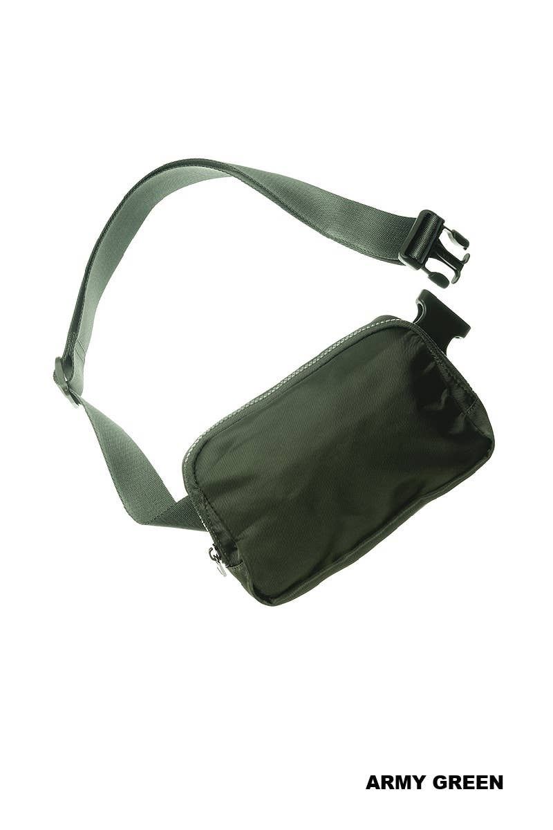 Everywhere Cross Body Fanny Pack Belt Bag, Color: Army Green