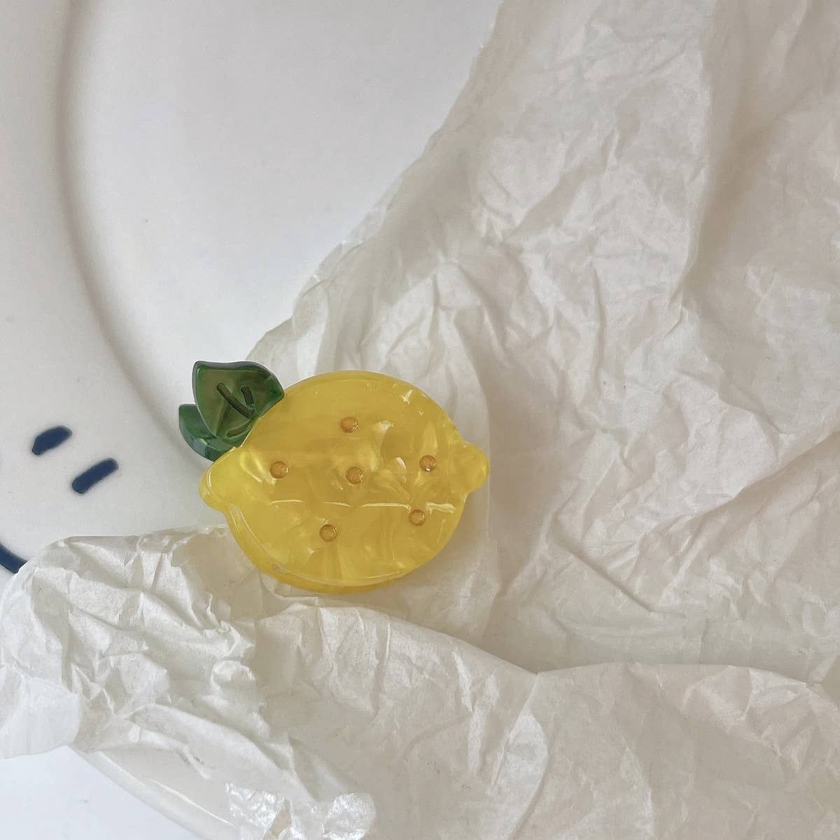 Mini Fruit Claw Clips, Color: Mini Lemon