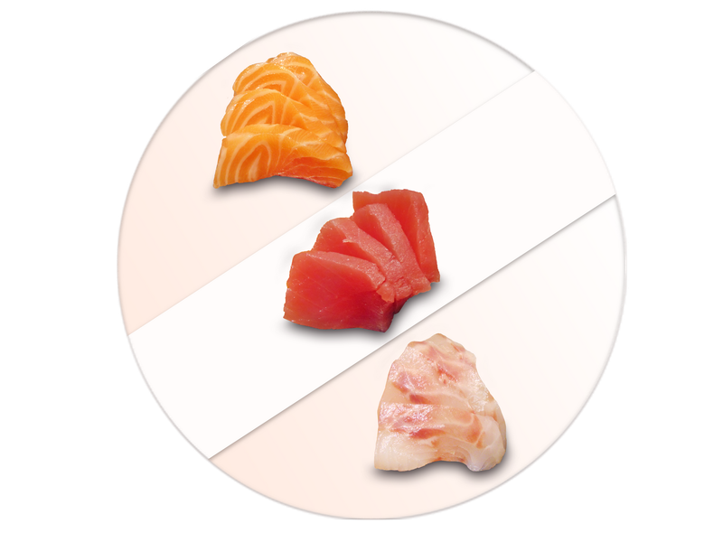 Sashimi 4pz (3 gusti)