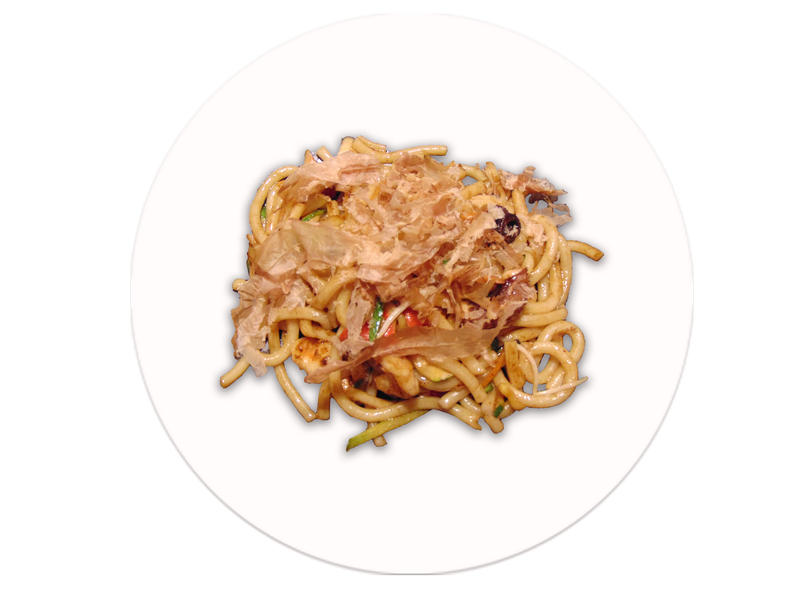 Udon con frutti di mare