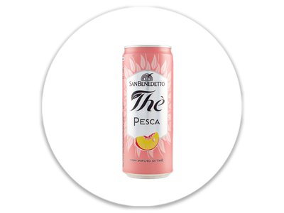 Tè alla pesca lattina