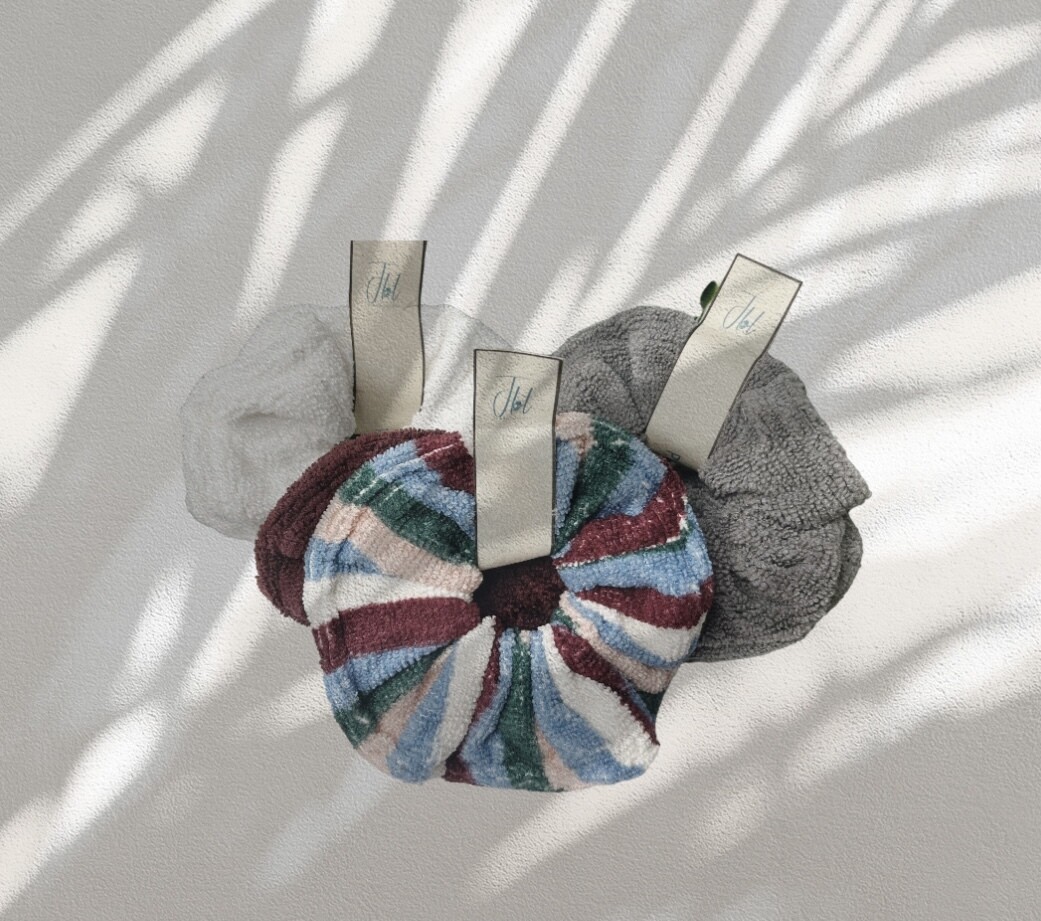 Kawai Cotton Towel Scrunchies