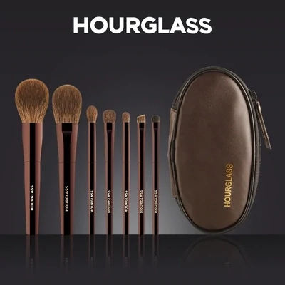 HOURGLASS Makeup Brush Set Mini-Portable 7 Pcs