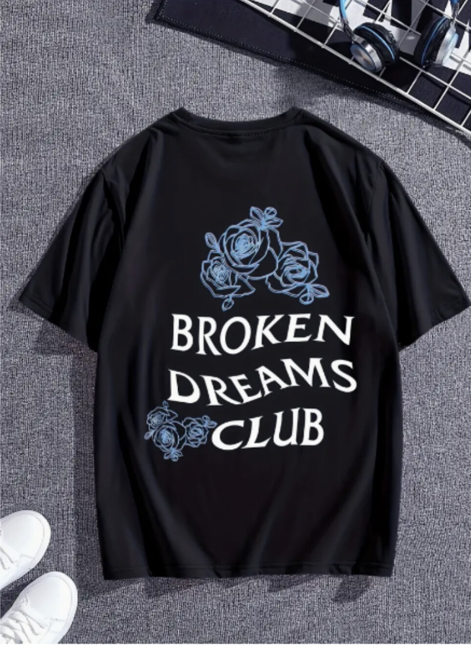 Men&#39;s Plus Size Casual Roses Element