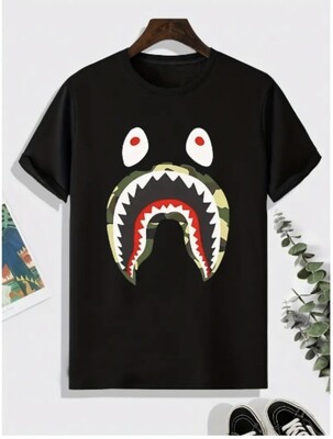 ​Camo Shark Pattern Print Men&#39;s