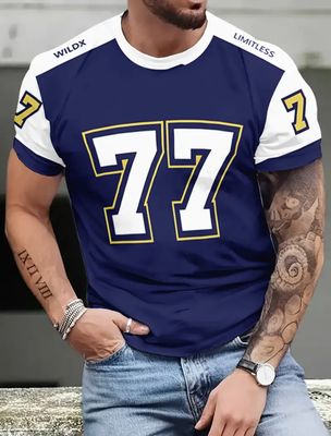Novelty 77 Color Block Print Tees