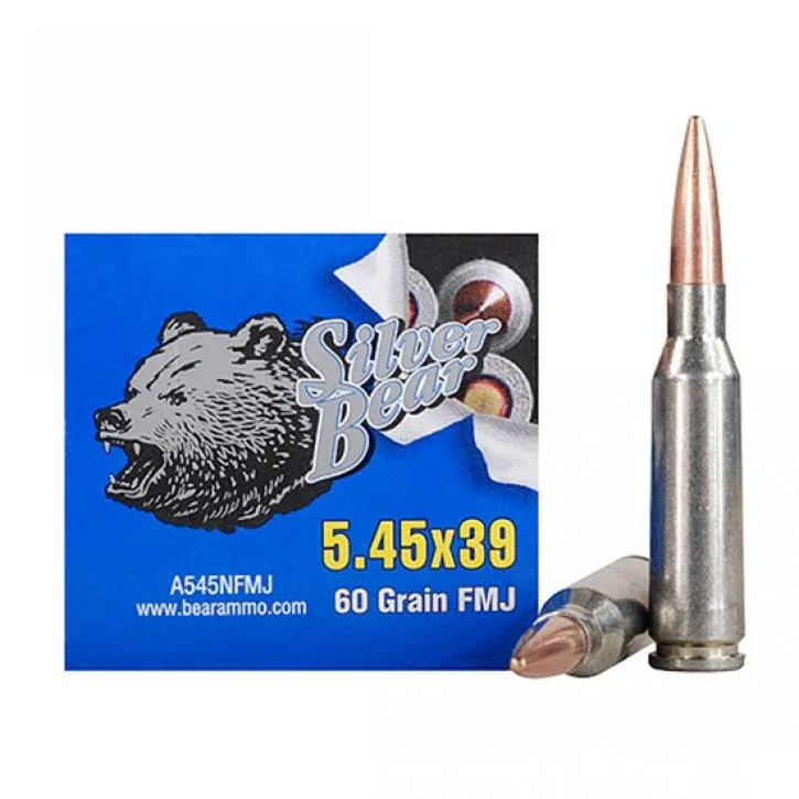 Silver Bear 5.45x39, 60gr Non-Corrosive Ammo