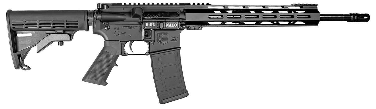 Fixed Magazine Diamondback Firearms DB-15, 16&quot;, 12&quot; M-LOK Handguard - MA OKAY