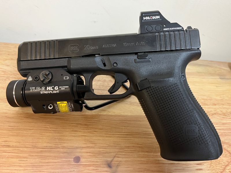 Glock 20 MOS + Holosun 507C and Streamlight TLR-2 HL G