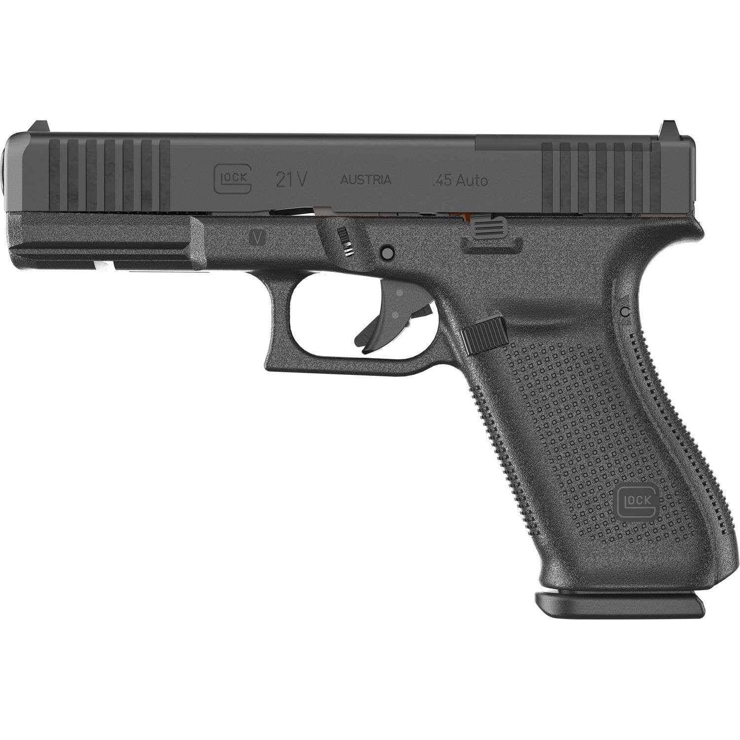 Glock 21V MOS, (45 ACP), 10 Round Magazines