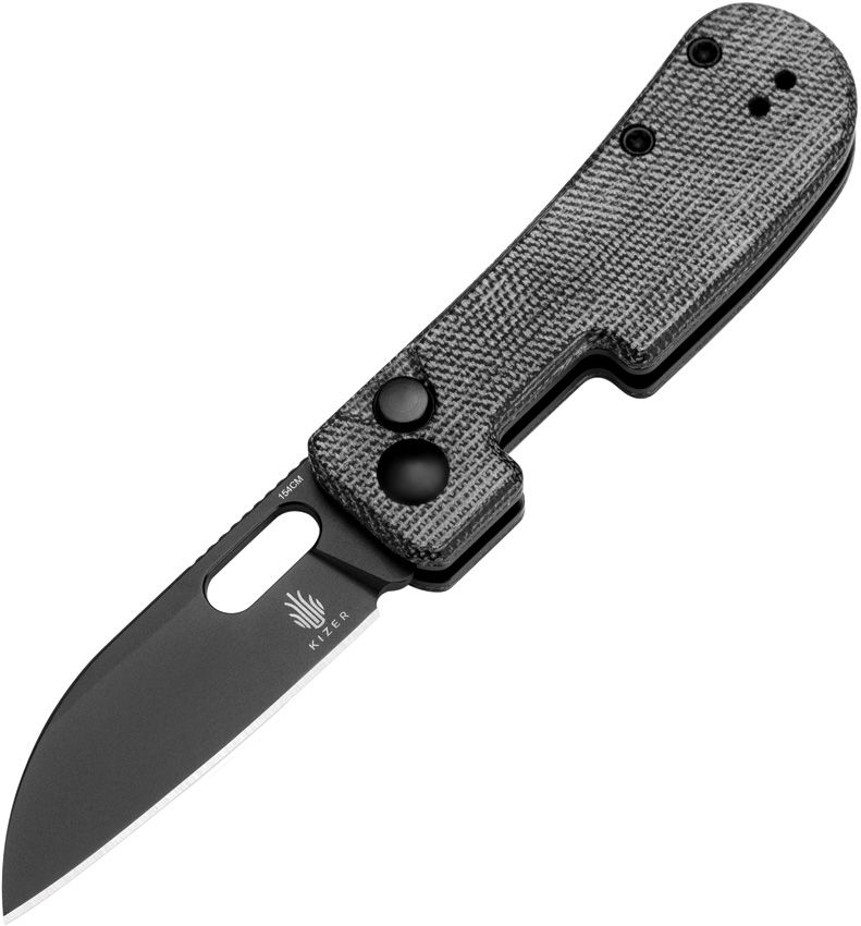 Kizer Banish Buttonlock, Black, 3.13"