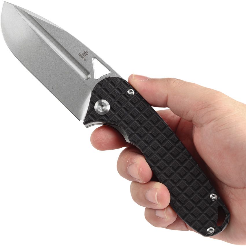 Tenable Knives Bombur Linerlock, Frag G10 Handle, D2 Tool Steel Blade, Designed by Midgards Messer