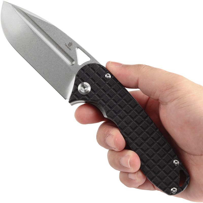Tenable Knives Bombur Linerlock, Frag G10 Handle, D2 Tool Steel Blade, Designed by Midgards Messer