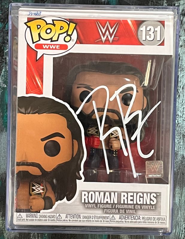Funko 131, Signed by Roman Reigns (Roman Reigns Autograph)