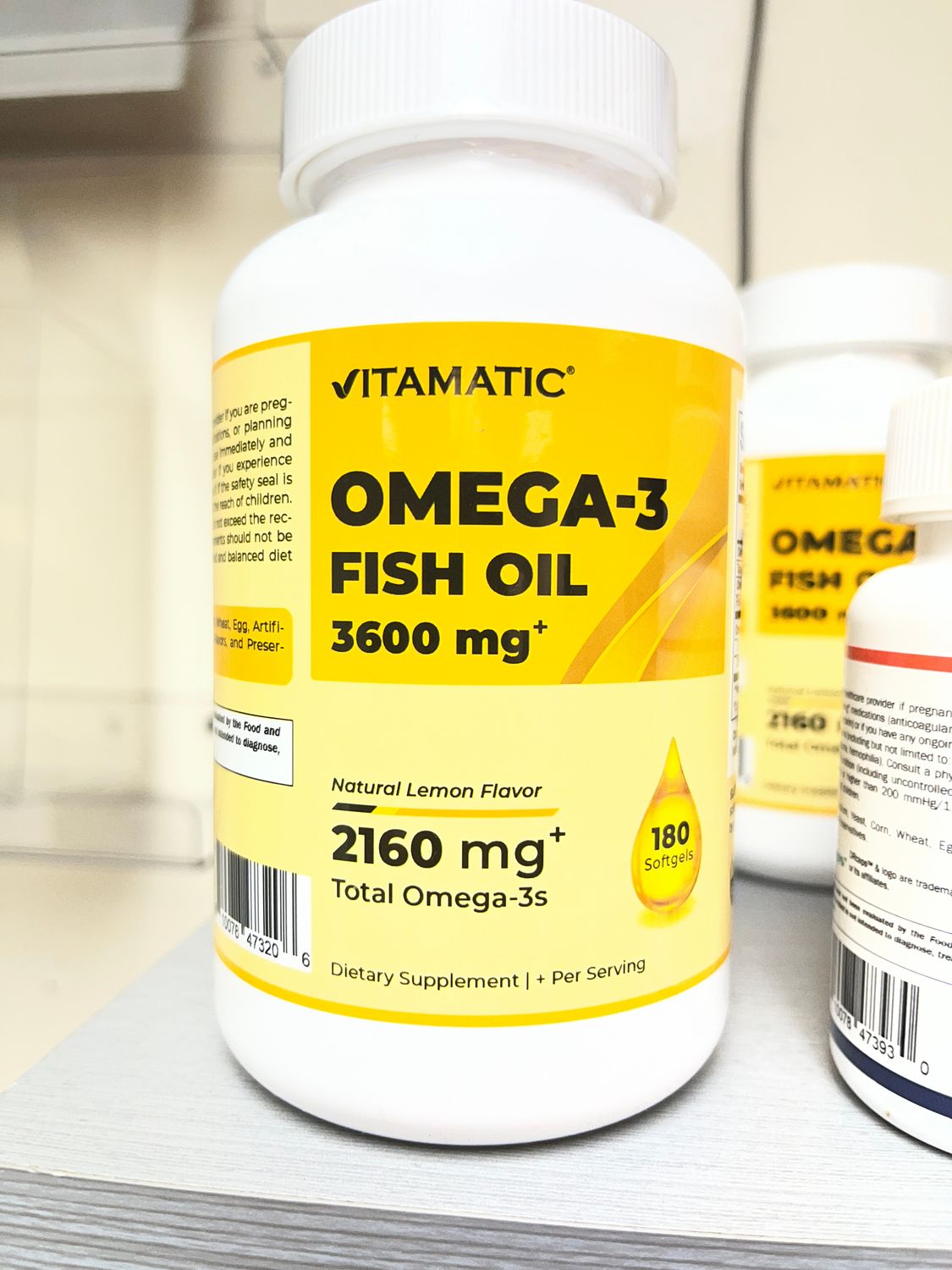 Vitamatic Triple Strength Omega-3, 2160mg per serving, 180 softgels