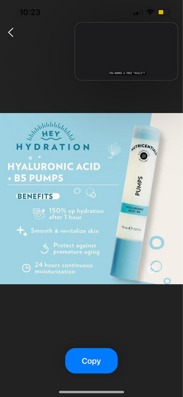 Hyaluronic Acid serum Pump