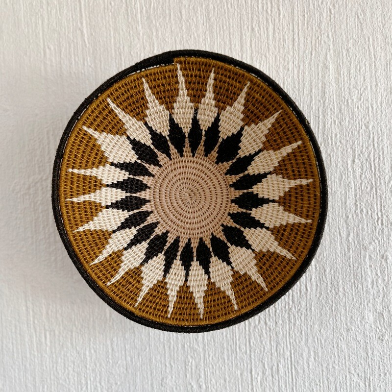 Swaziland Basket - Brown Diamond Motif