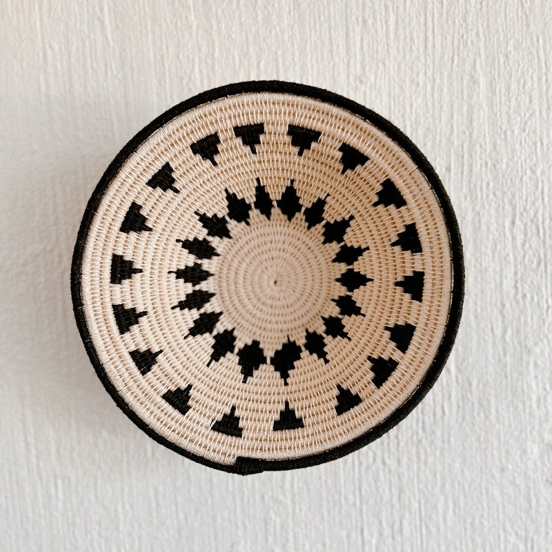 Swaziland Basket - Traditional Tetris (B/W)