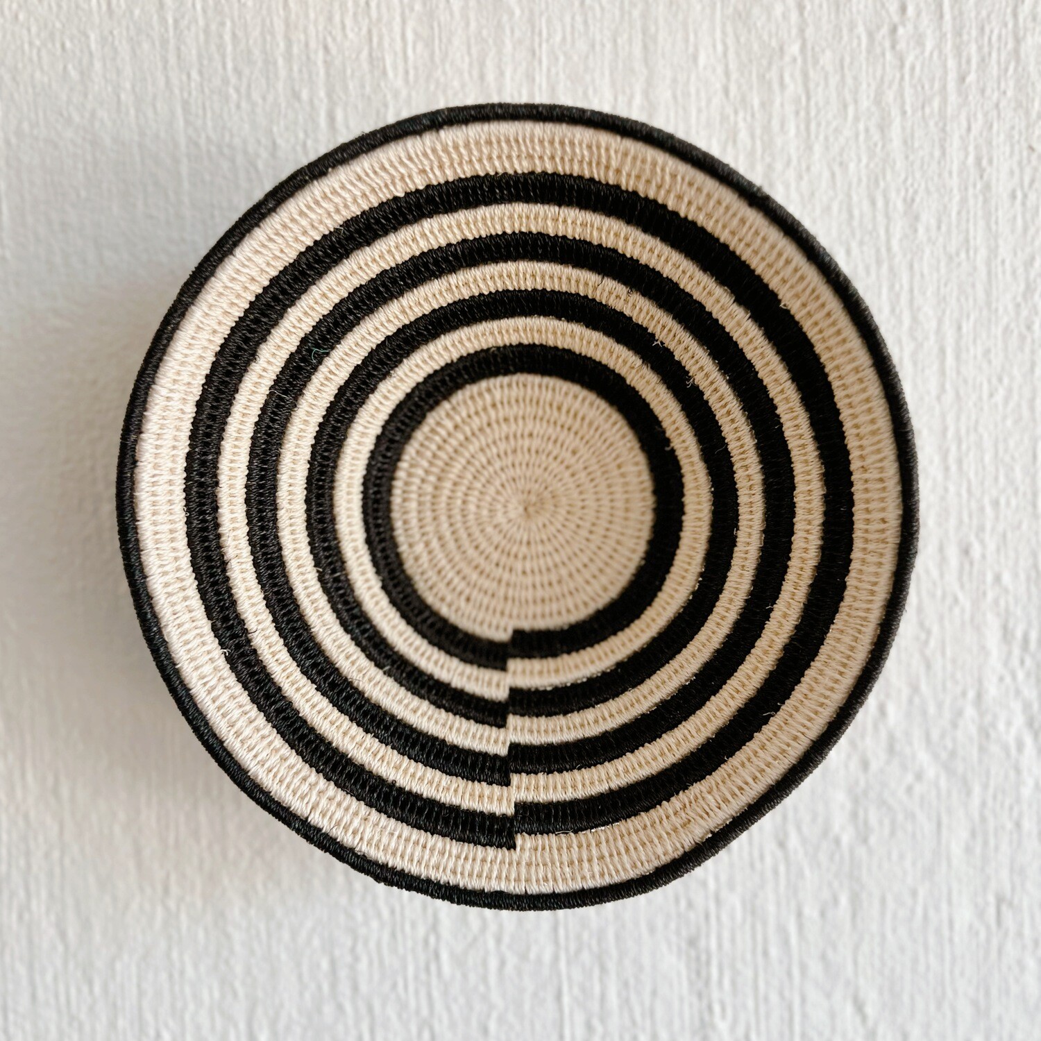 Swaziland Basket - Traditional Circles (B/W)