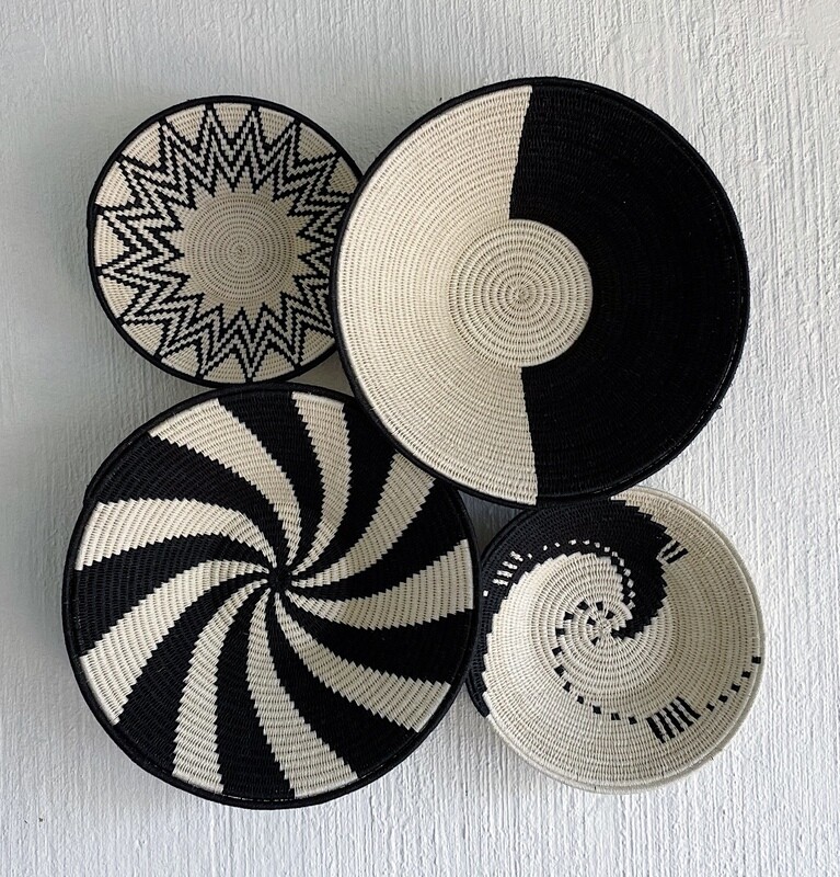Swazi Wall Basket Set - Zebra S3