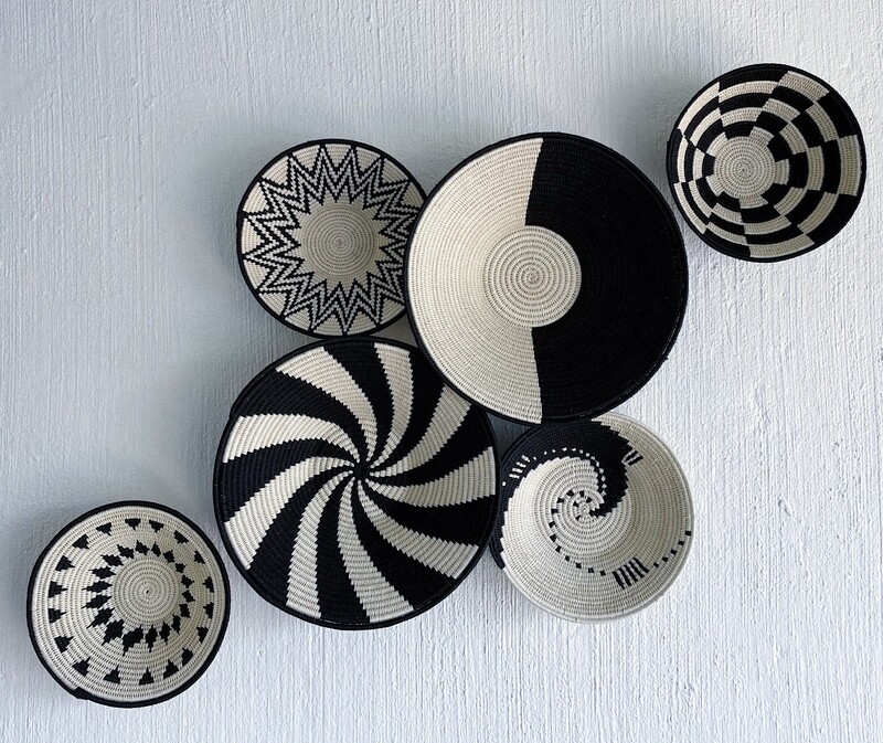 Swazi Wall Basket Set - Zebra S2