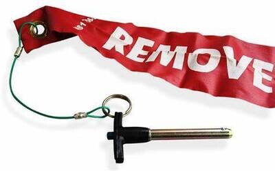Airbus A300/A310 Bypass Pin with Remove Before Flight Flag and Lanyard.