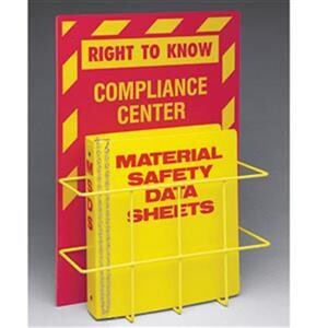 Right to Know Compliance Center w/ MSDS Binder