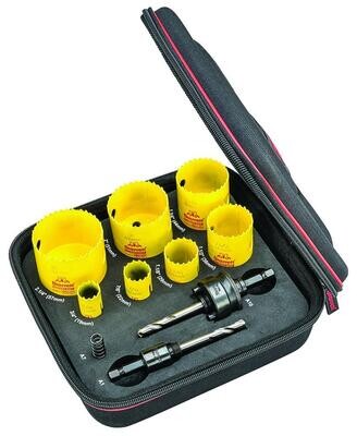 FCH Plumbers Kit w/ 7 Hole Saws and 3 Accessories