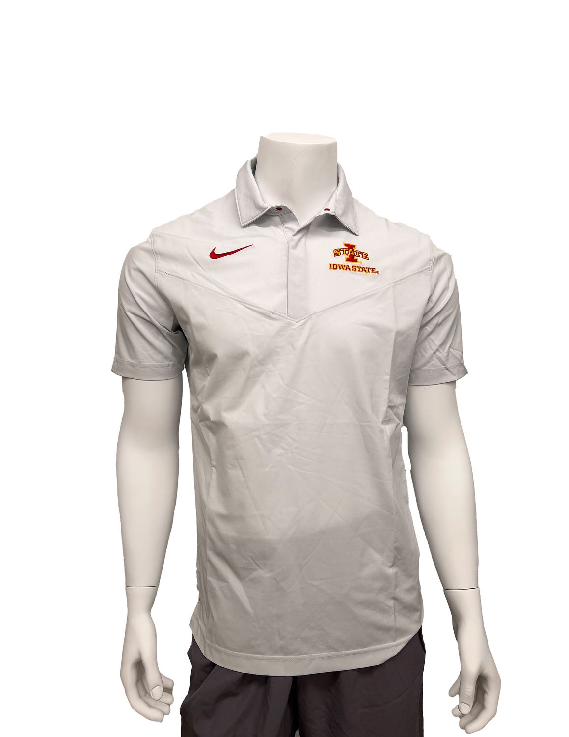 Nike Gray I-State Dri-Fit Performance On-Field Polo
