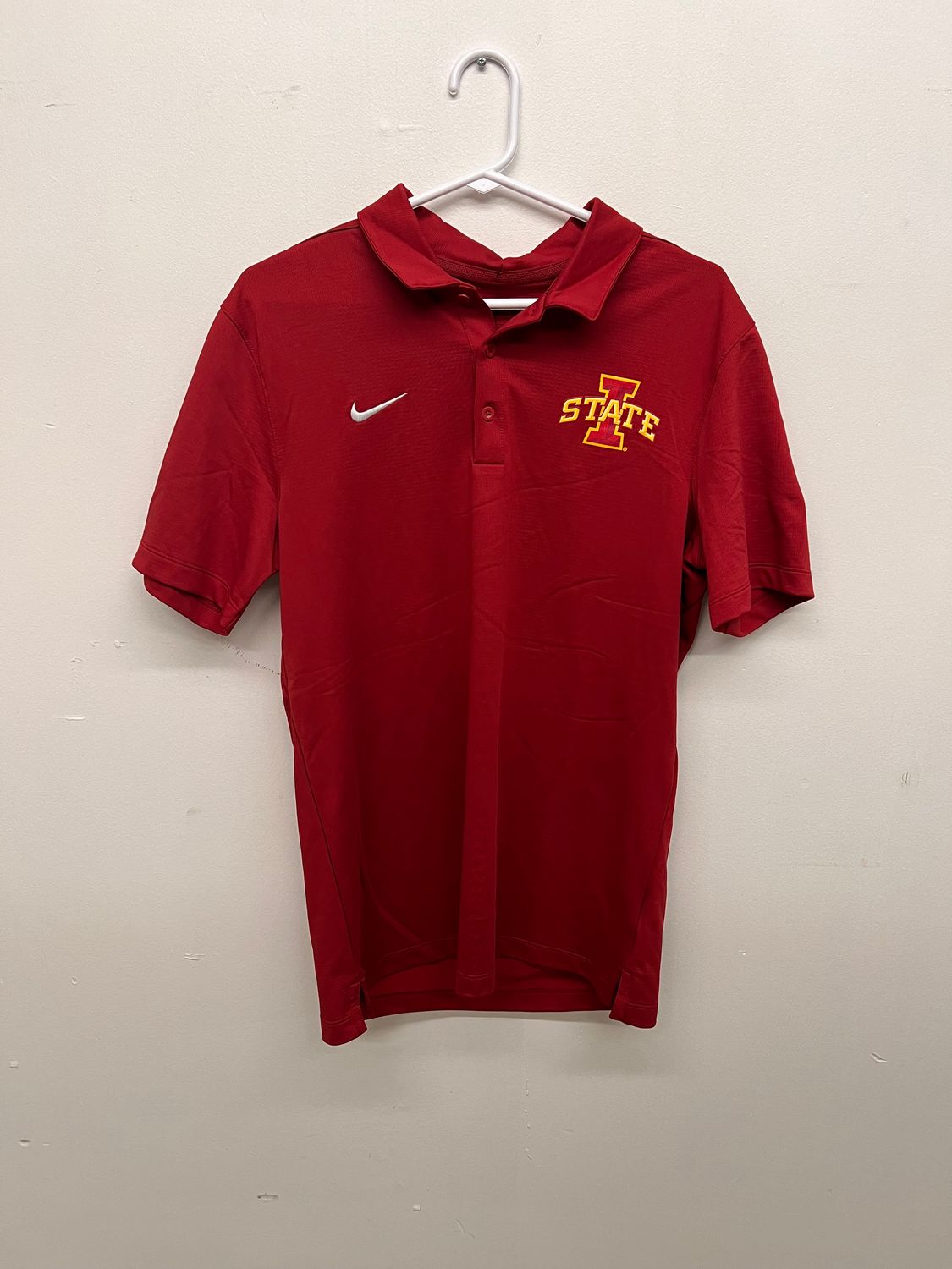 Nike I-State Cardinal Dri-Fit Polo