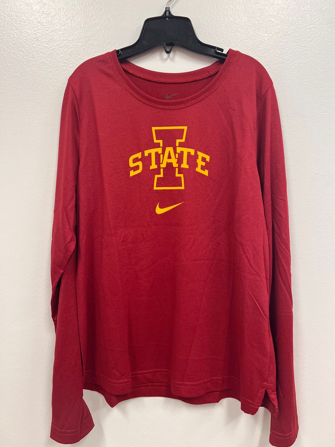 Nike Women&#39;s I-State Iowa State Cardinal Dri-Fit Long Sleeve T-Shirt