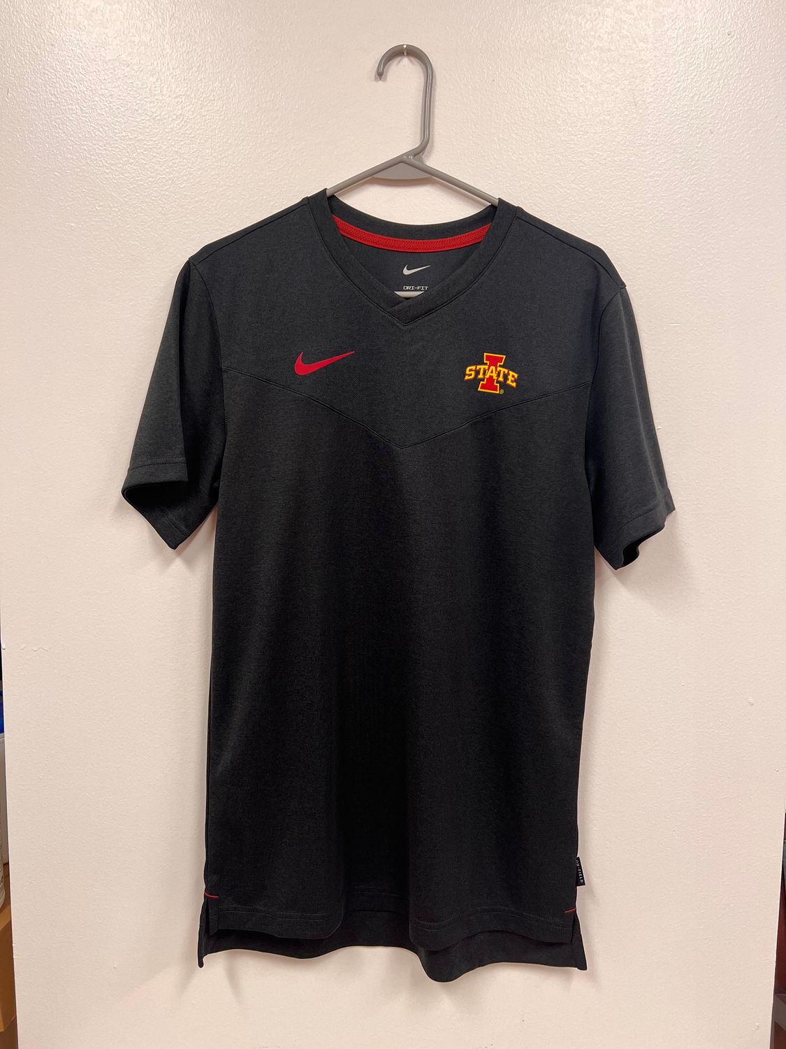Nike Black I-State Iowa State Dri-Fit On Field Short Sleeve T-Shirt