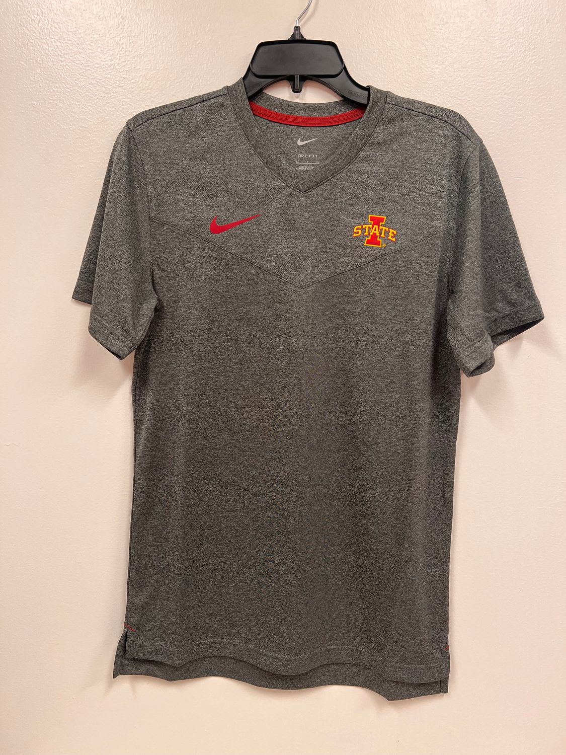 Nike Dark Gray I-State Iowa State Dri-Fit On Field Short Sleeve T-Shirt