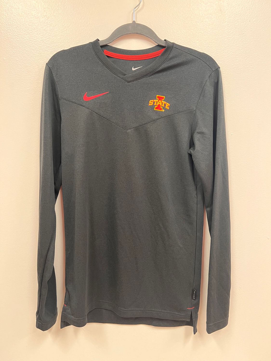 Nike Black I-State Iowa State Dri-Fit On Field Long Sleeve T-Shirt