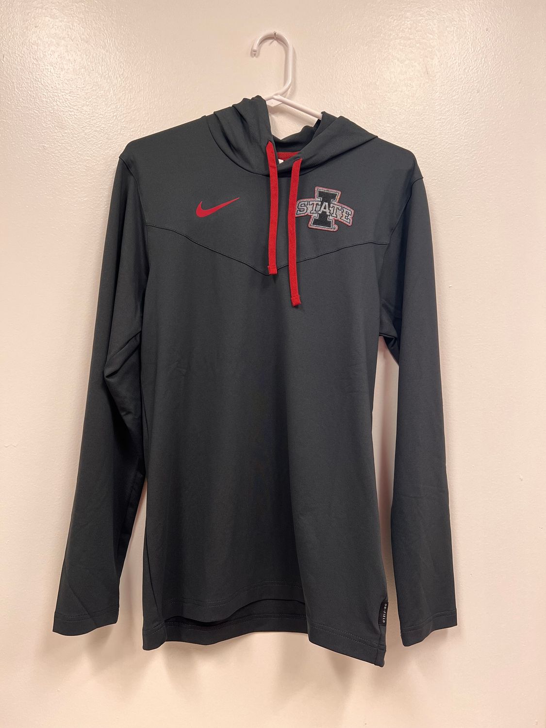 Nike Dark Gray I-State Dri-Fit Hooded Long Sleeve T-Shirt