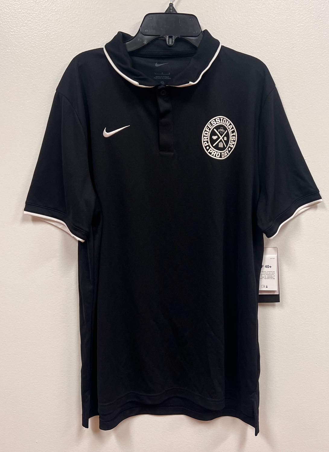 Nike Black Pro Day Dri-Fit Polo