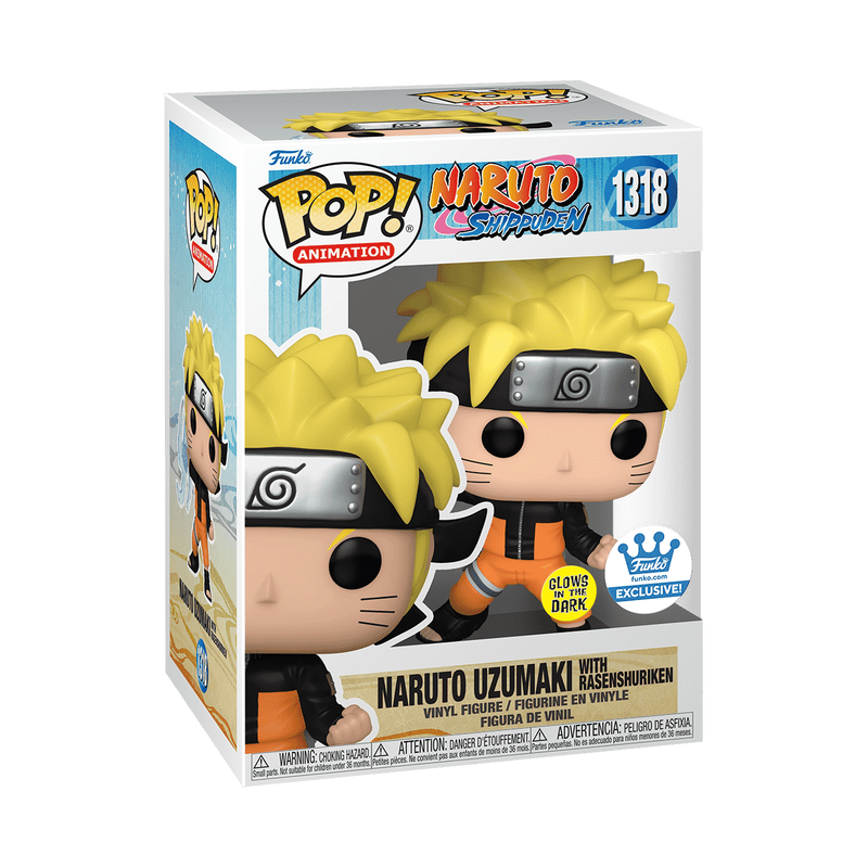 NARUTO SHIPPUDEN FUNKO POP! NARUTO UZUMAKI WITH RASENGAN (GLOW)
